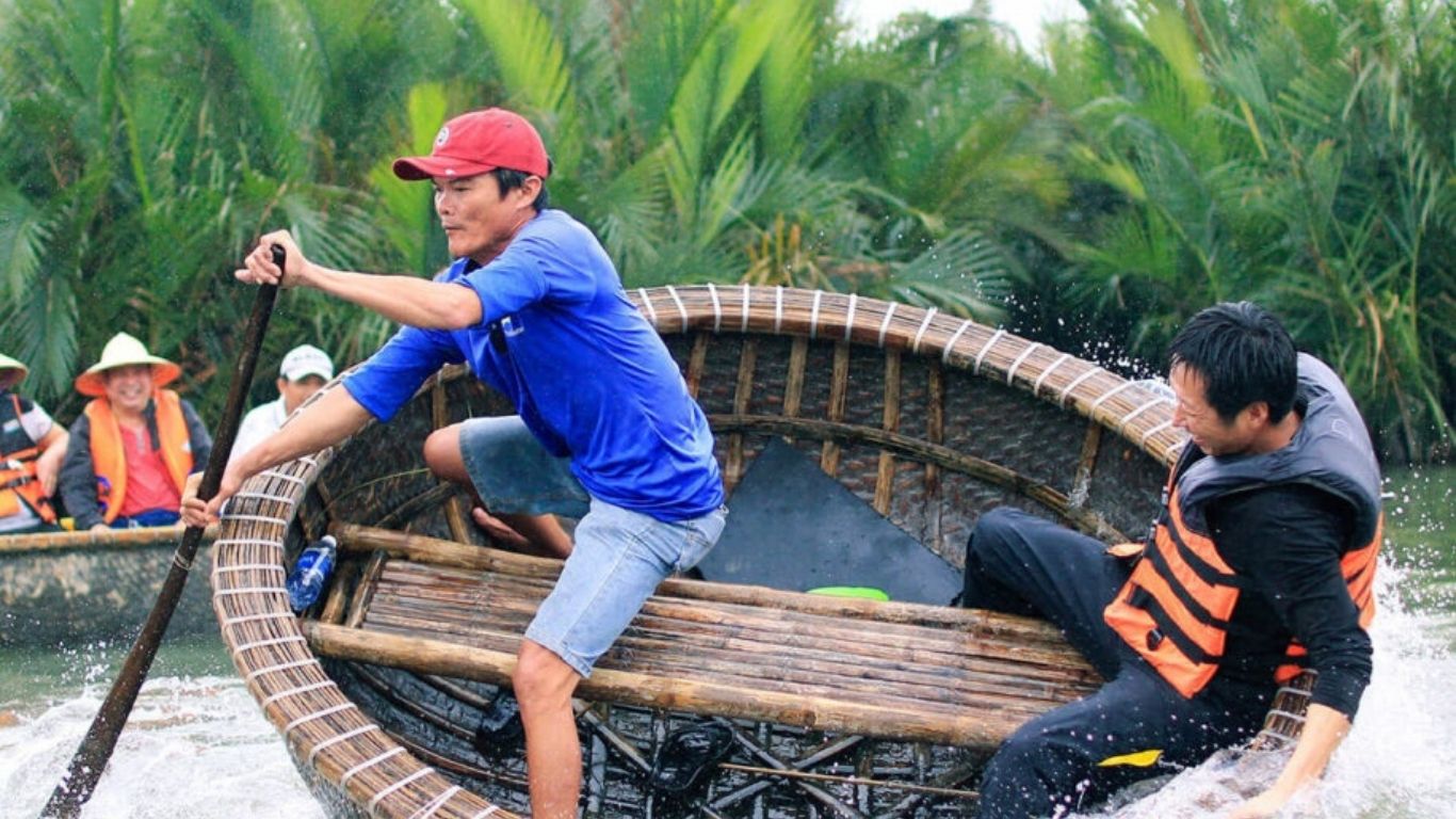 The basket boat experience in Hoi An is truly unique and unforgettable