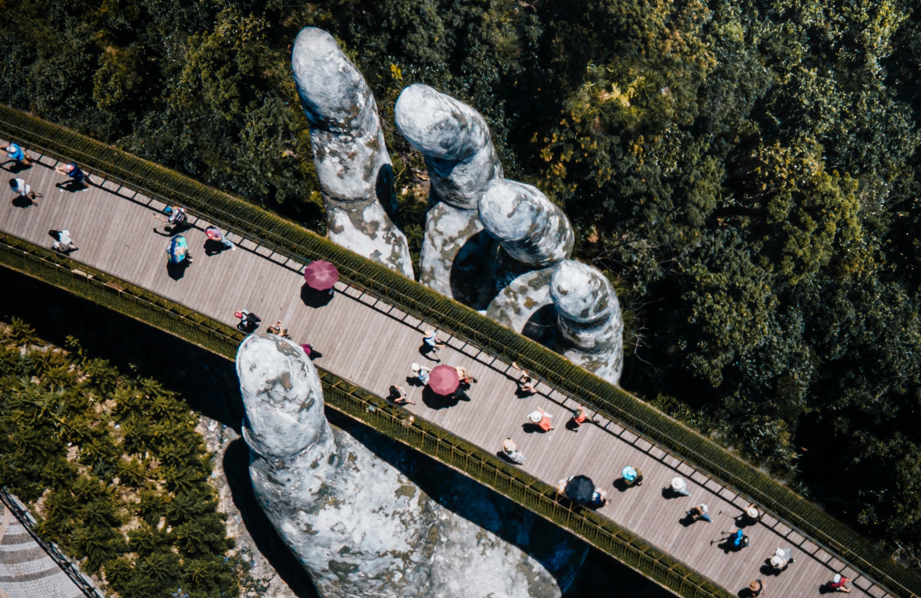 Walking on clouds at Vietnam’s Golden Bridge in Ba Na Hills